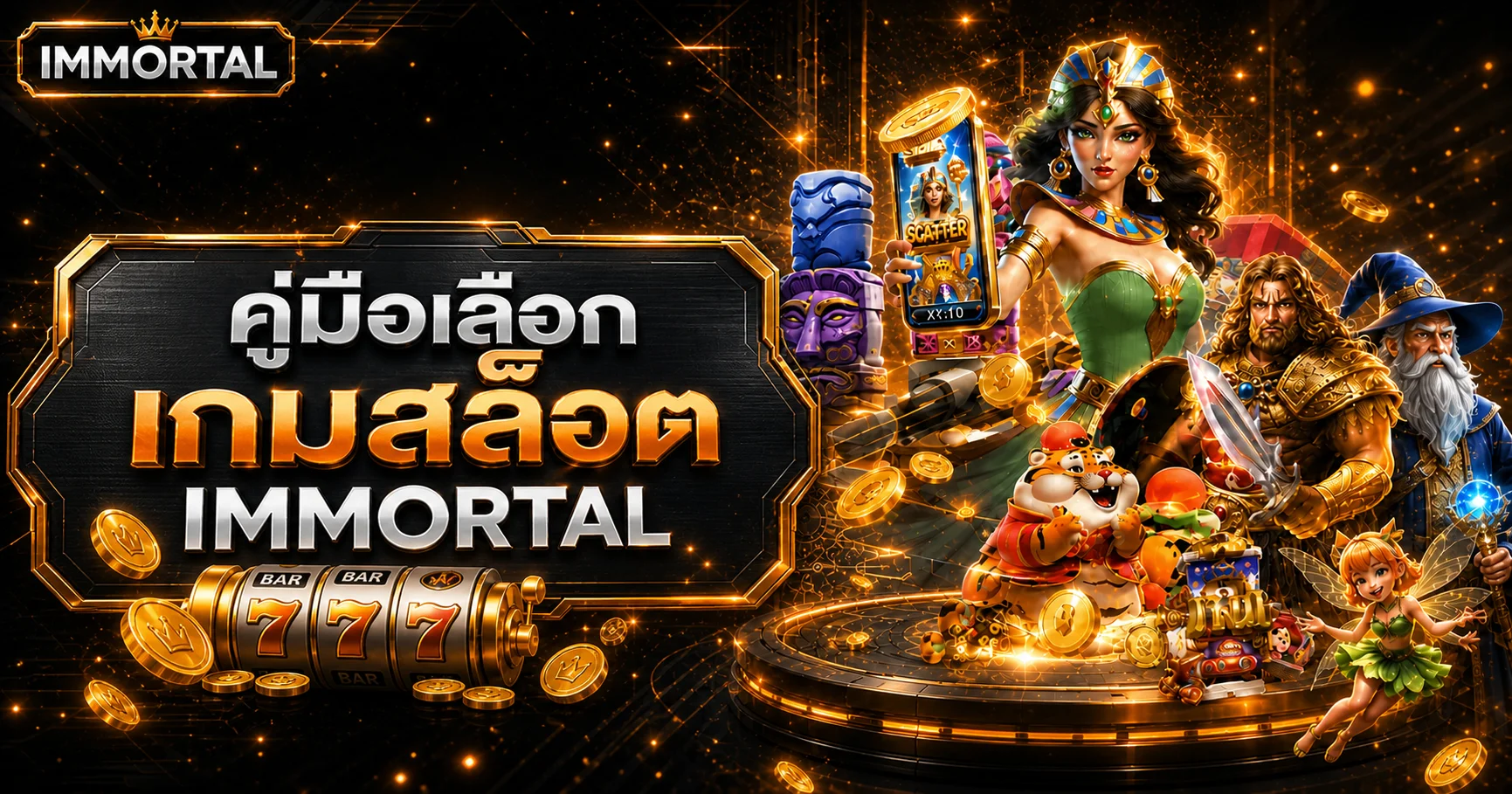 IMMORTAL คู่มือเลือกเกมสล็อตจาก RTP และความผันผวน